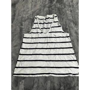 Madewell White & Navy Striped Tank Top – Size Small